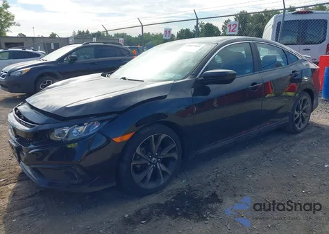 2020 Honda Civic Sport из США, поврежденный, VIN 2HGFC2F83LH500620